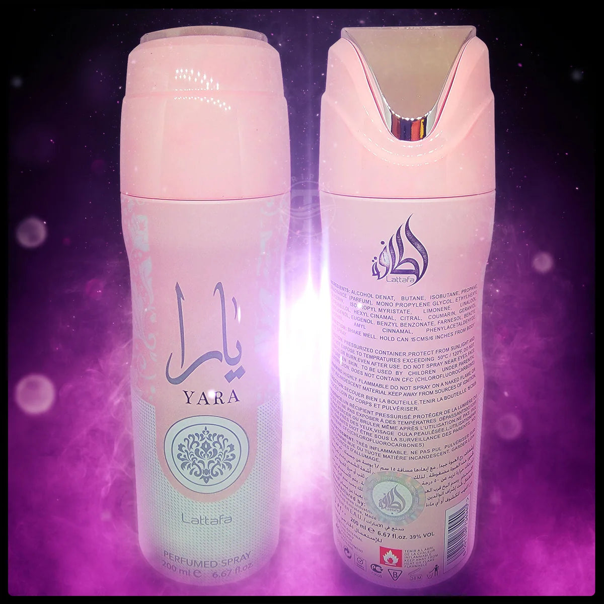 BODY SPRAY LATTAFA YARA WOMEN 6.6 OZ.